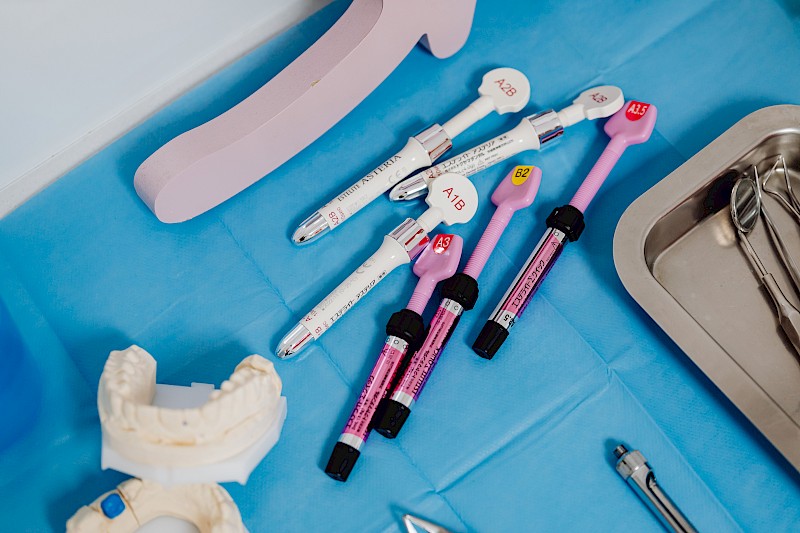 dental equipment on table